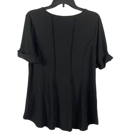 Mds California Women V-Neck Relaxed Fit Tunic Top Size M - Picture 3 of 5